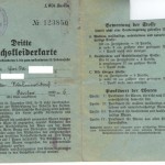 Front side of voucher for clothes, Germany 1942. Ramessos via Wikicommons